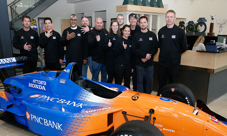 Scott Dixon crew championship rings