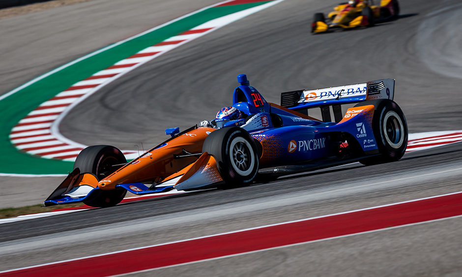 Scott Dixon on track COTA