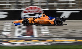 Thumbnail for Alonso gets important first track time in Texas test