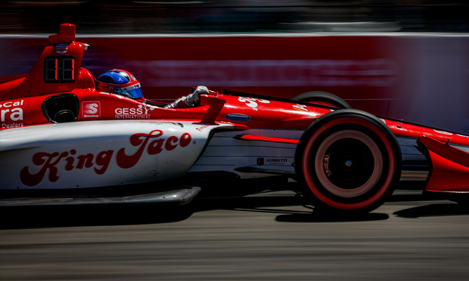 Colton Herta on track Long Beach