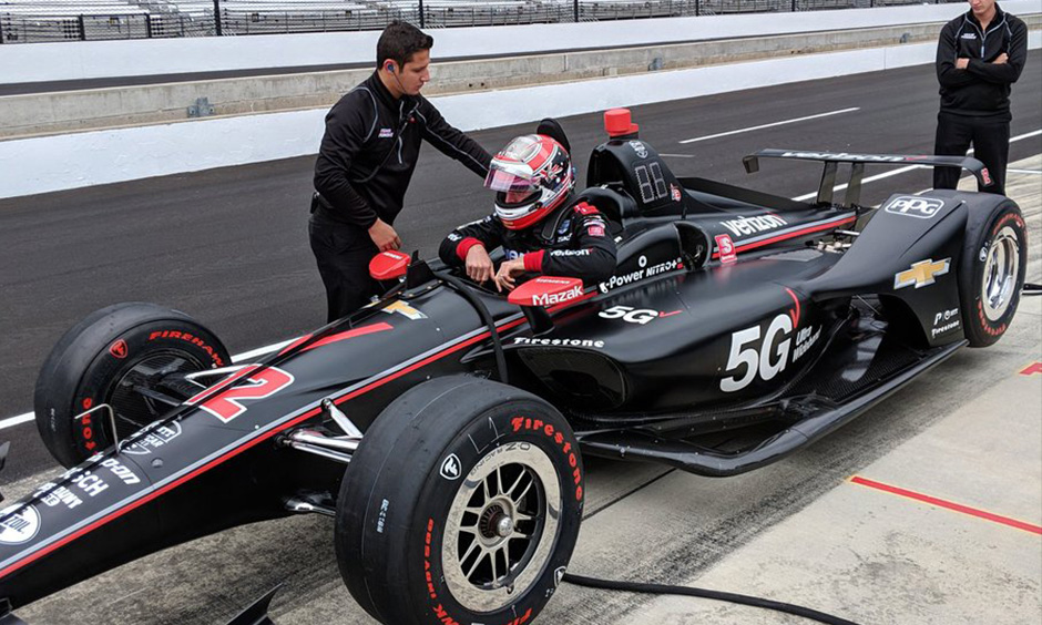 Will Power pit lane Indianapolis