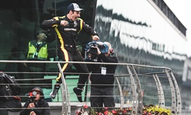 Thumbnail for Rain artist Pagenaud paints winning INDYCAR GP picture
