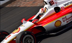 Thumbnail for Newgarden leads Indy 500 practice; Alonso, Rosenqvist hit wall