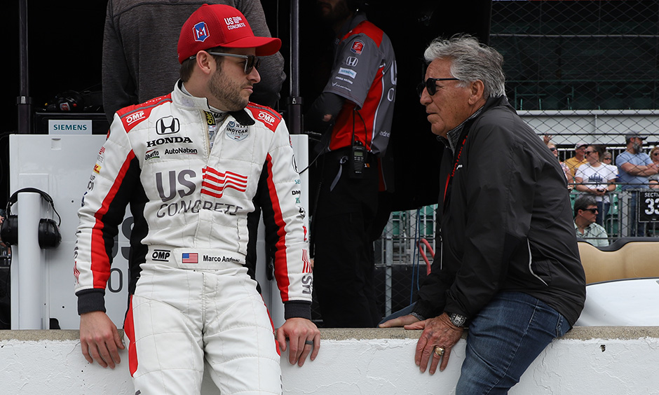 Marco Andretti and Mario Andretti