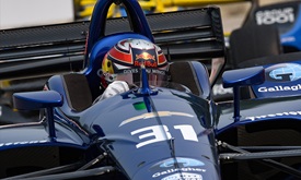 Thumbnail for O'Ward gets back in his element, inside a race car