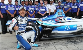 Thumbnail for Sato cherishes pole position at iconic Texas track