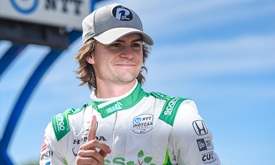 Thumbnail for Herta adds youngest Indy car pole winner to achievements