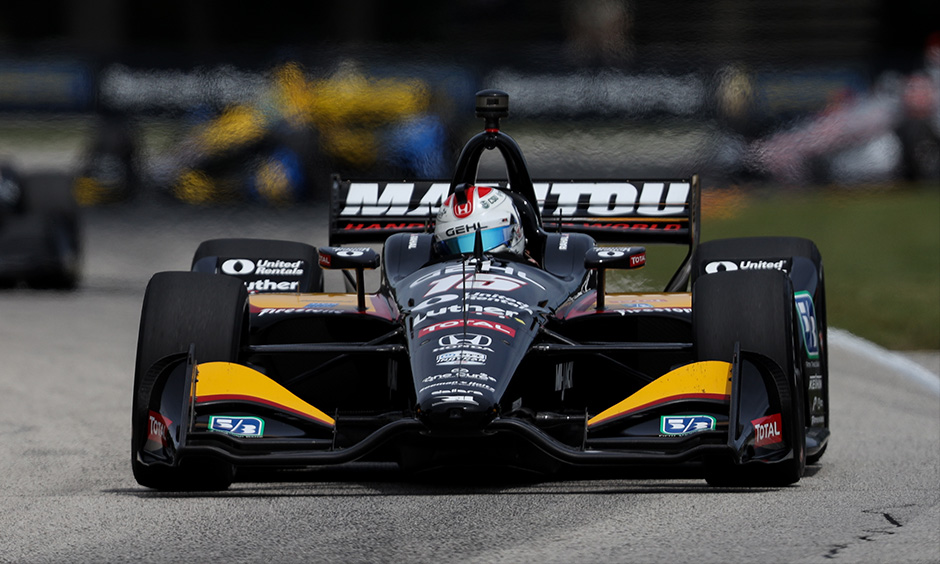 Graham Rahal on track Road America