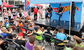 Thumbnail for Rossi, Daly work with Battle at the Brickyard karters