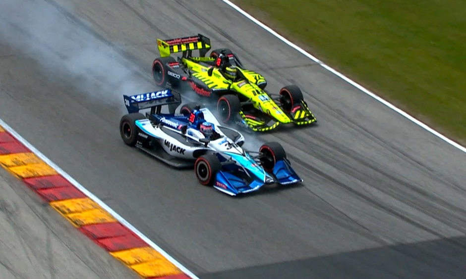 Sebastien Bourdais and Takuma Sato