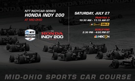 Thumbnail for Watch today's NTT IndyCar Series action from Mid-Ohio