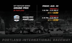 Thumbnail for Watch Today's INDYCAR action from Portland