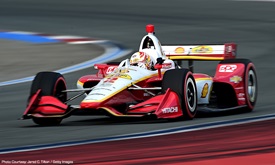 Thumbnail for Newgarden enjoys demonstration run on Charlotte's Roval