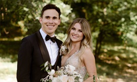 Thumbnail for Wickens, Woods share 'creepy, geeky' wedding photos