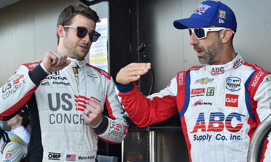 Marco Andretti and Tony Kanaan