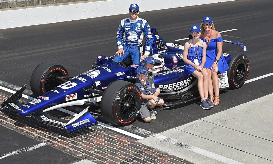 Ed Carpenter and his family
