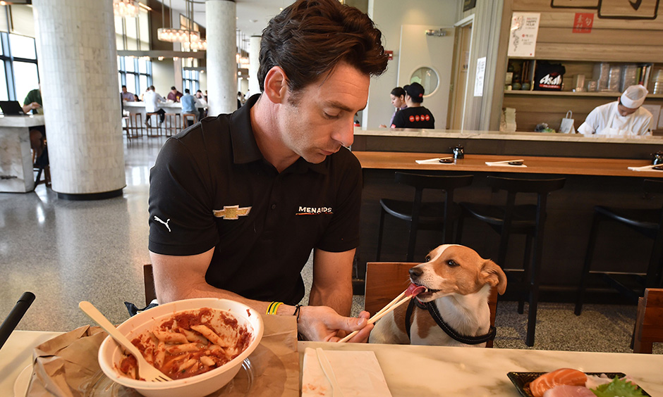 Simon Pagenaud with Norman