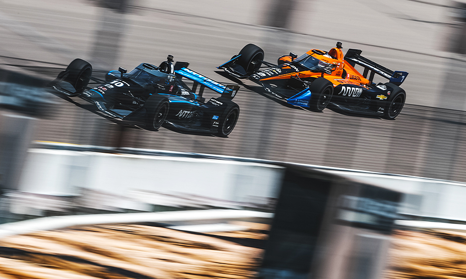 Felix Rosenqvist and Oliver Askew