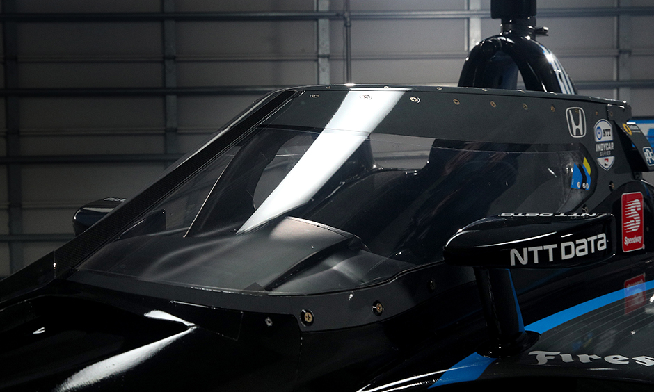 The Aeroscreen on the 2020 NTT INDYCAR SERIES car