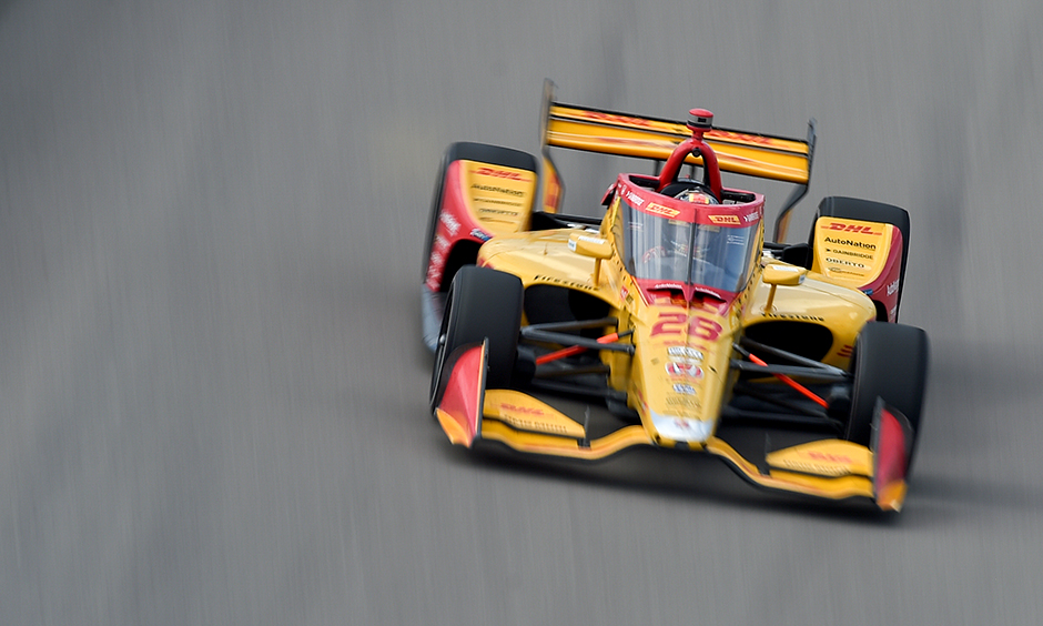 Ryan Hunter-Reay on course