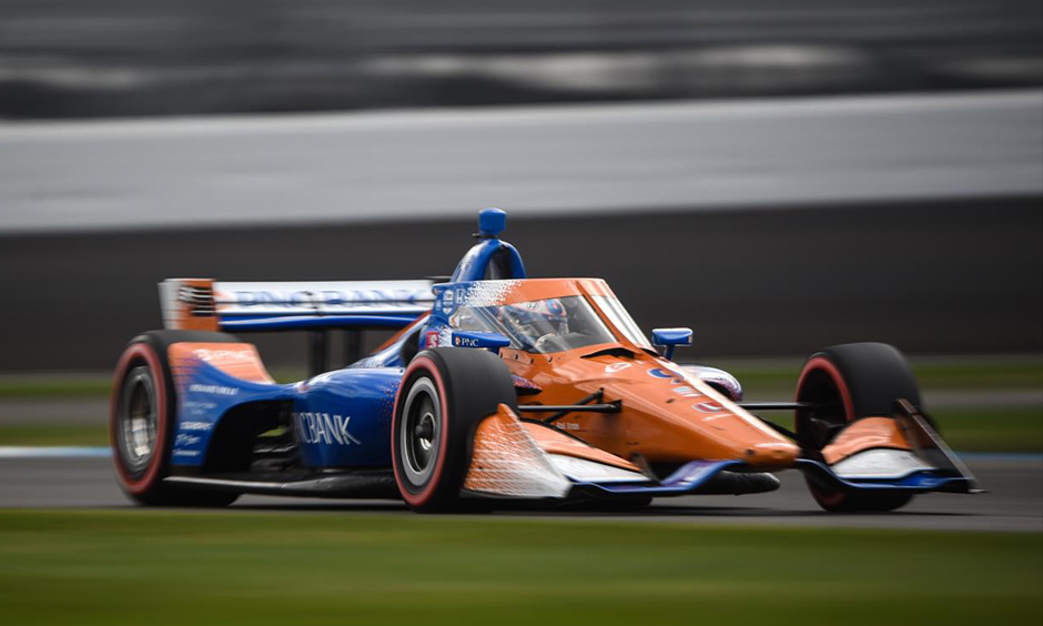 Scott Dixon on track