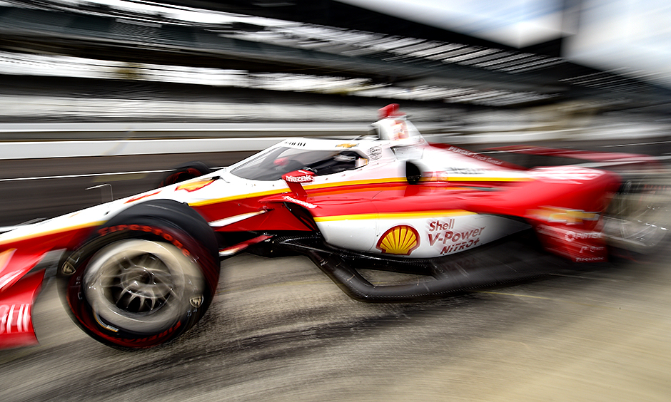 Scott McLaughlin during an October test at Indianapolis
