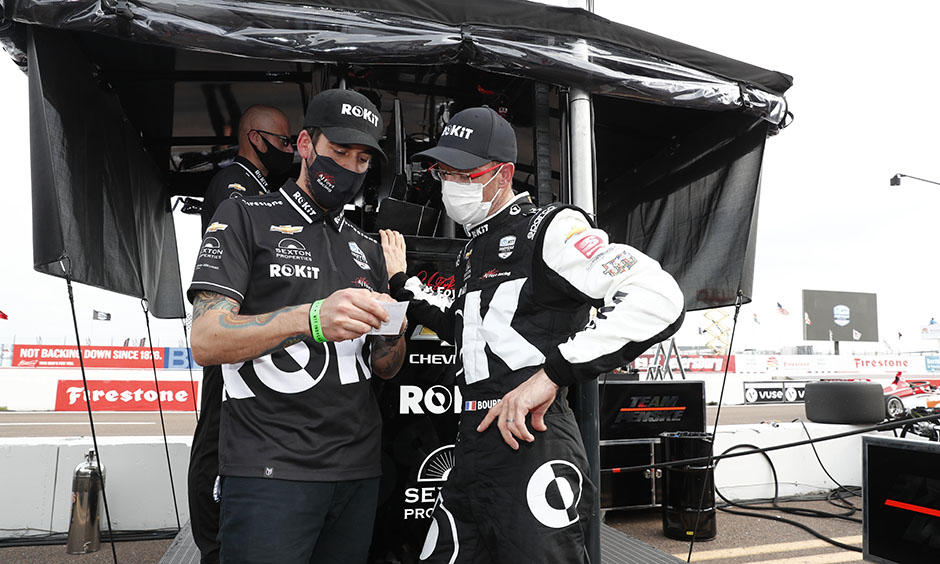 Justin Taylor and Sebastien Bourdais