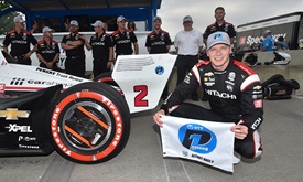 Thumbnail for Newgarden Wins NTT P1 Award for Detroit Race 2