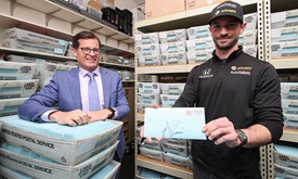 Thumbnail for Famous Blue Envelopes of Indy 500 Tickets Racing to Fans