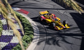 Thumbnail for Track Record Teeters as Grosjean Leads at Long Beach
