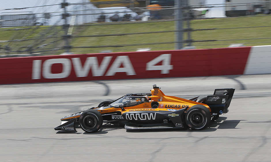 Pato O'Ward at Iowa Speedway