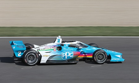 thumbnail for Newgarden Drives to Top of Morning Warmup at Indy