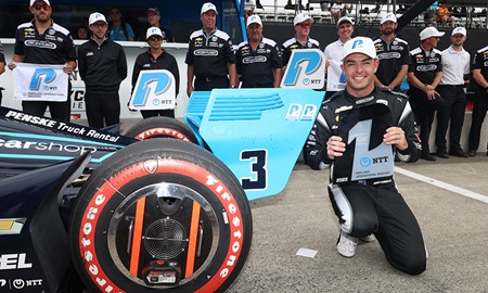 thumbnail for McLaughlin Wins NTT P1 Award; Penske Rules Portland Quals