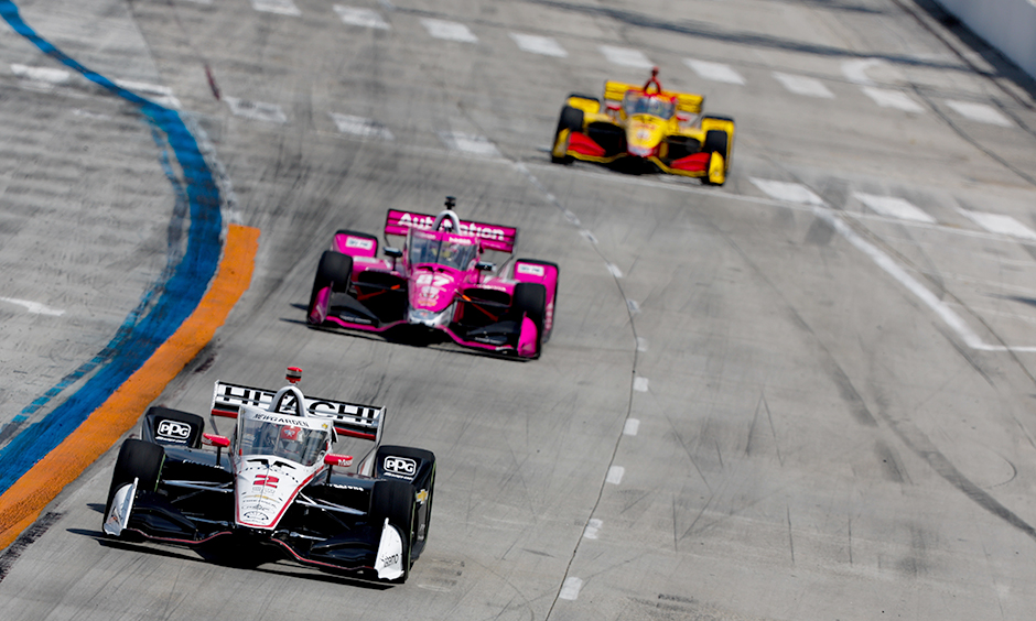 Josef Newgarden Kyle Kirkwood Romain Grosjean