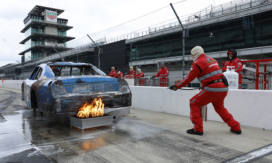 Motorsports safety training at IMS