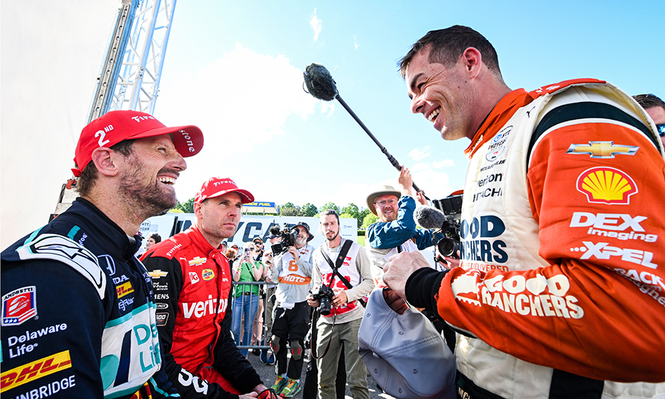 Romain Grosjean Will Power Scott McLaughlin