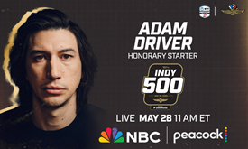 Thumbnail for Adam Driver Named Indianapolis 500 Honorary Starter