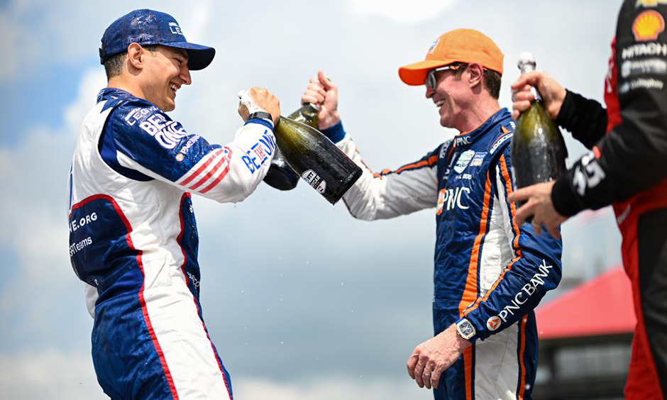 Alex Palou and Scott Dixon