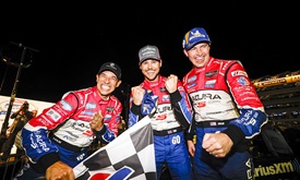 Thumbnail for Blomqvist, Helio Help MSR Bid Farewell with Petit Le Mans Win