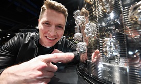 Thumbnail for Indy Winner Newgarden Unveils Image on Borg-Warner Trophy