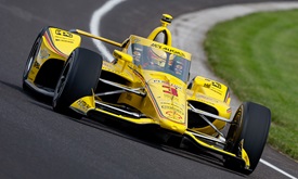 Thumbnail for McLaughlin Jumps to Top on Another Damp Day at Indy