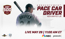 Thumbnail for Baseball Legend Griffey To Drive Pace Car at 108th Indy 500