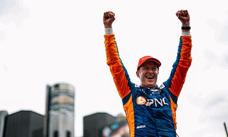 thumbnail for Dixon Emerges from Chaos To Win on Streets of Detroit