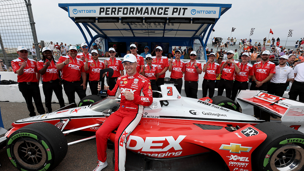 Scott McLaughlin, Team Penske Rally for St. Petersburg Pole