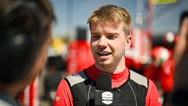 Thumbnail for Robert Shwartzman Gets Grip on Speed after First Oval Test