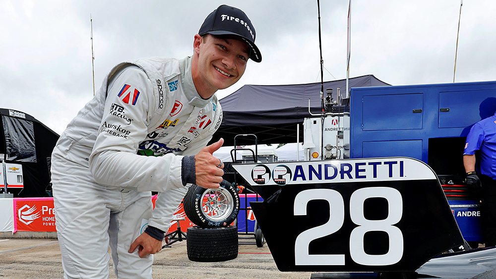 Dennis Hauger Manages Mixed Conditions Best To Win Pole at Barber