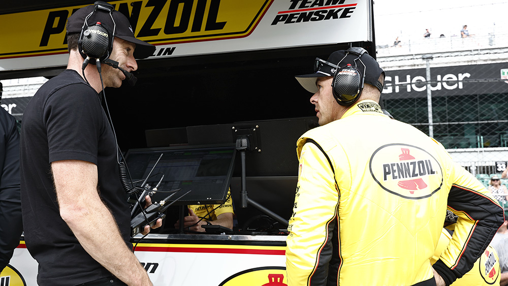 Simon Pagenaud Teaching Indy Secrets to Eager Pupil Scott McLaughlin