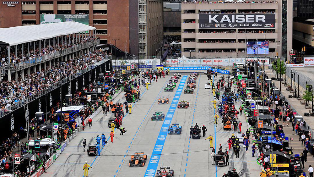 Chevrolet Detroit Grand Prix pit lane