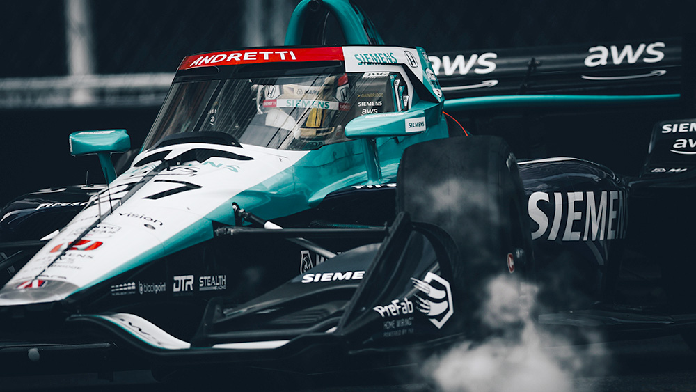 Kyle Kirkwood Recovers from Nudge To Lead First Detroit Practice