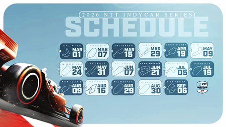 thumbnail for INDYCAR Announces 17-Race 2026 NTT INDYCAR SERIES Schedule